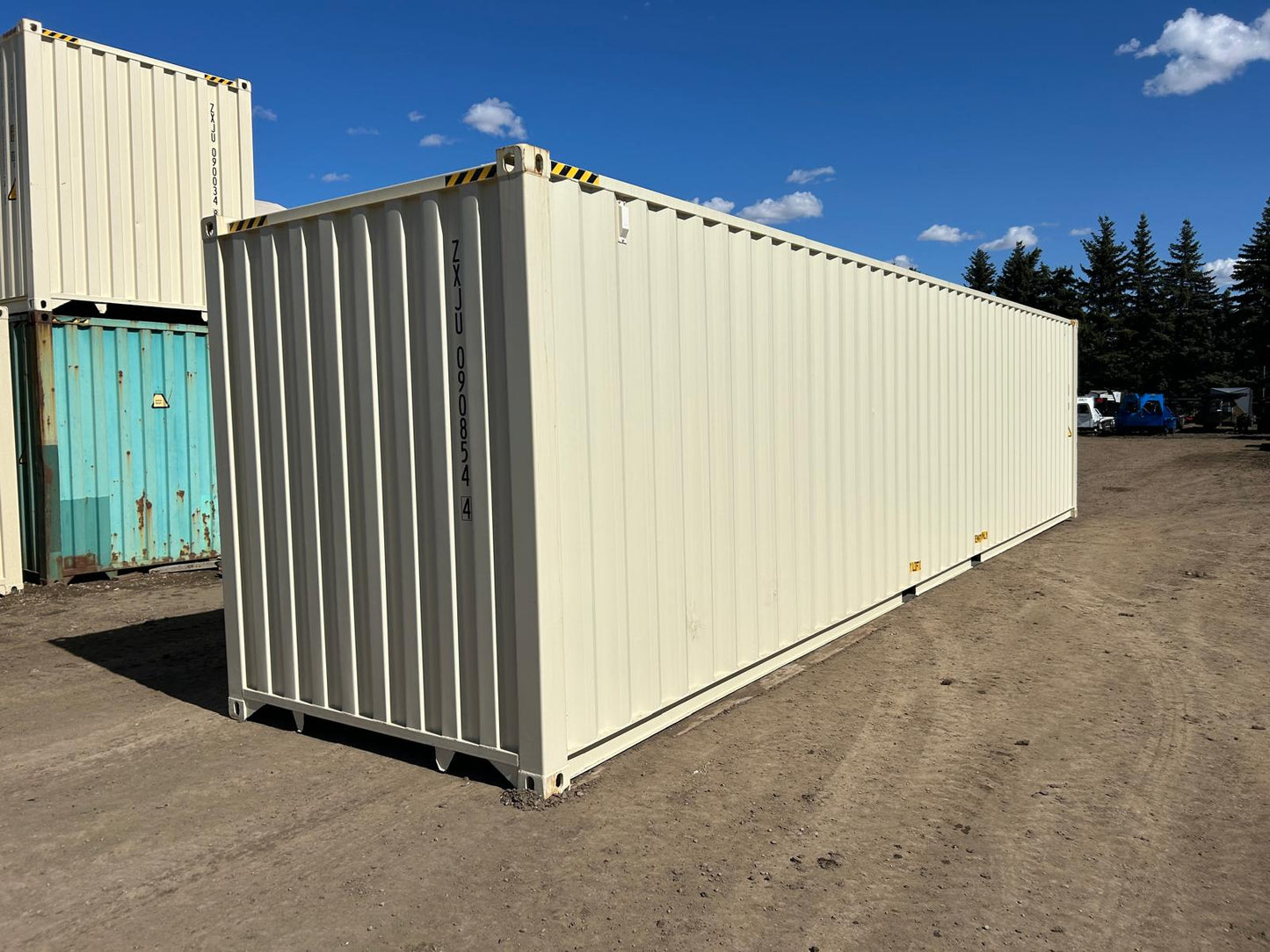 40 Footer White High Cube Shipping Container