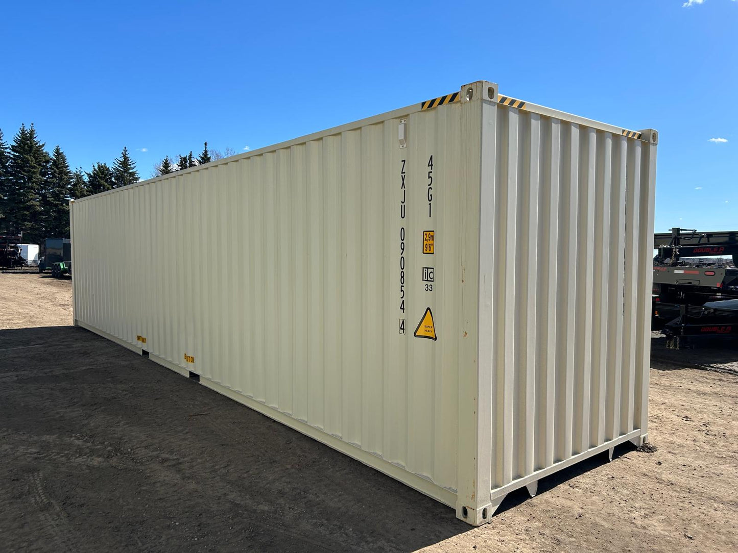 40 Footer White High Cube Shipping Container