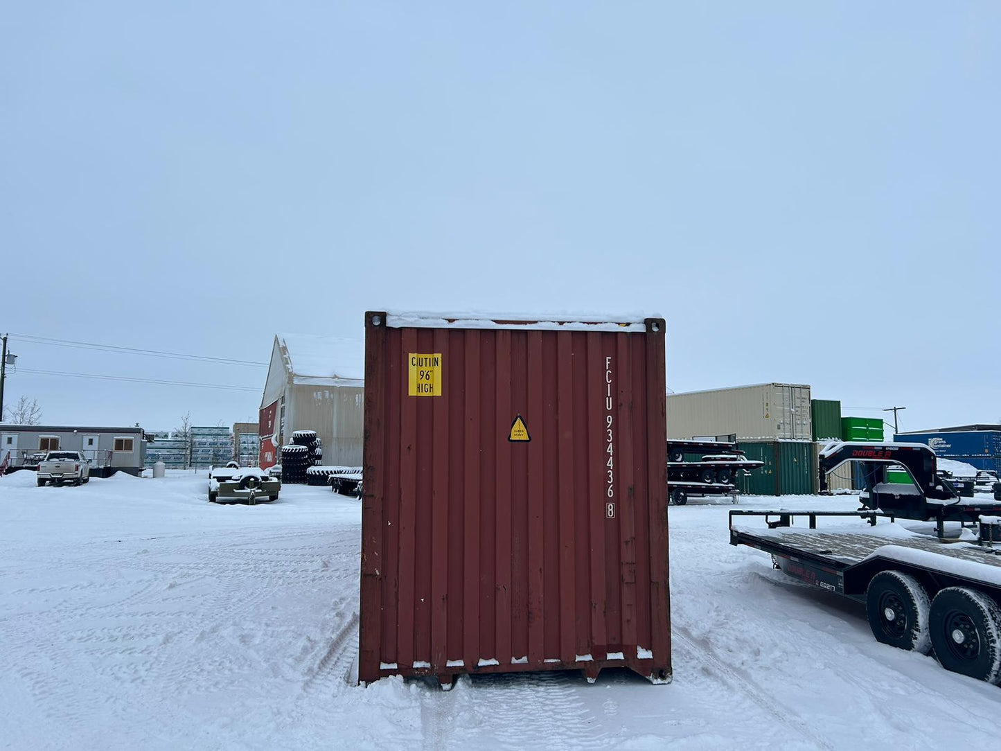 40 Footer Burgundy Used High Cube Shipping Container