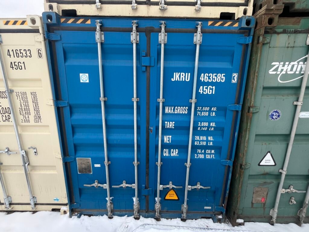 40 Footer Blue New High Cube Shipping Container