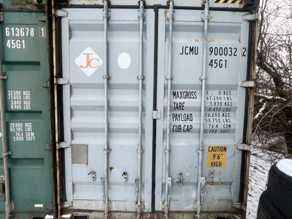 40 Footer Grey Used High Cube Shipping Container